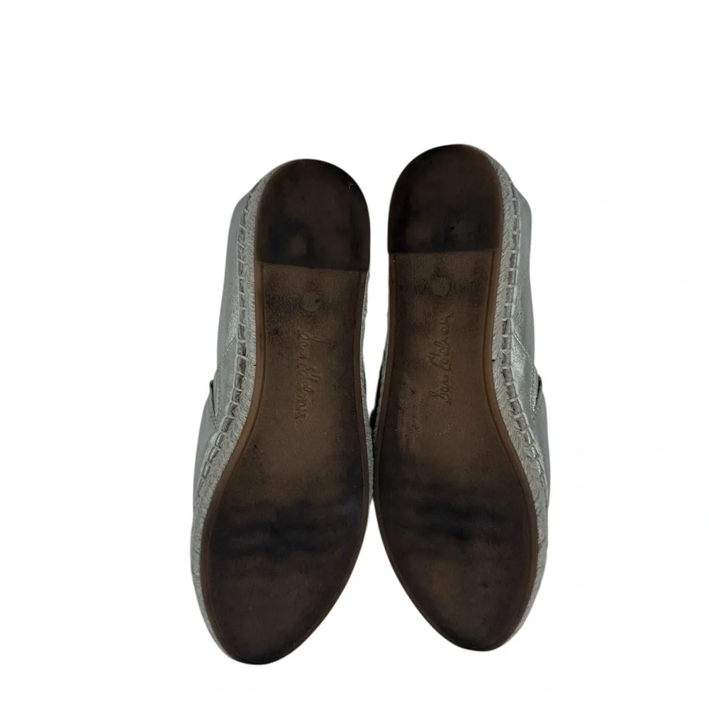 Sam Edelman Khloe Women's Slip-On Shoes Shiny Gold Espadrilles SIZE 7